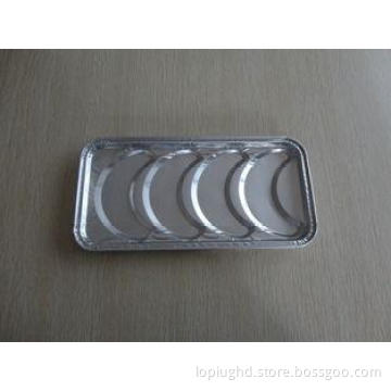 Multi cavity Disposable Foil Baking Trays Rectangle For Cro